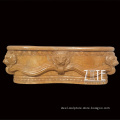 Home Decoration Luxury Hotel Stone Bathtub with lion head